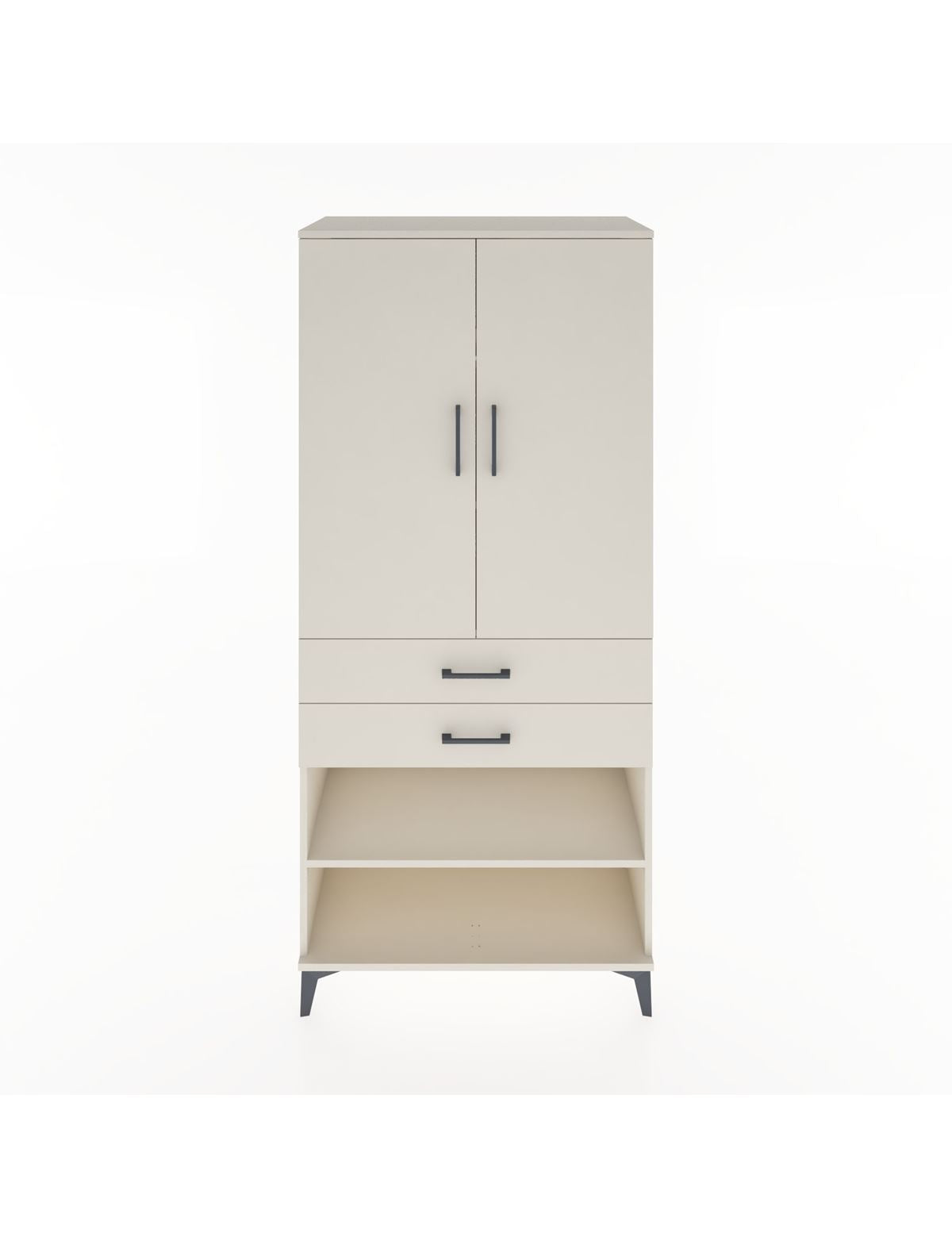 Hyperion Dolap 4 Raflı 2 Çekmeceli 2 Kapaklı 88x44x195 Aytaşı-Aytaşı