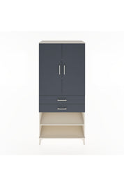 Hyperion Dolap 4 Raflı 2 Çekmeceli 2 Kapaklı 88x44x195 Aytaşı-Antrasit