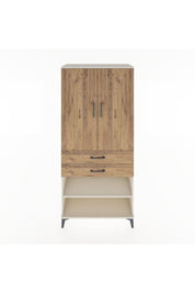 Hyperion Dolap 4 Raflı 2 Çekmeceli 2 Kapaklı 88x44x195 Aytaşı-Çam