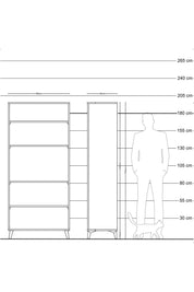 Hyperion Dolap 5 Raflı 88x44x195 Aytaşı-Antrasit