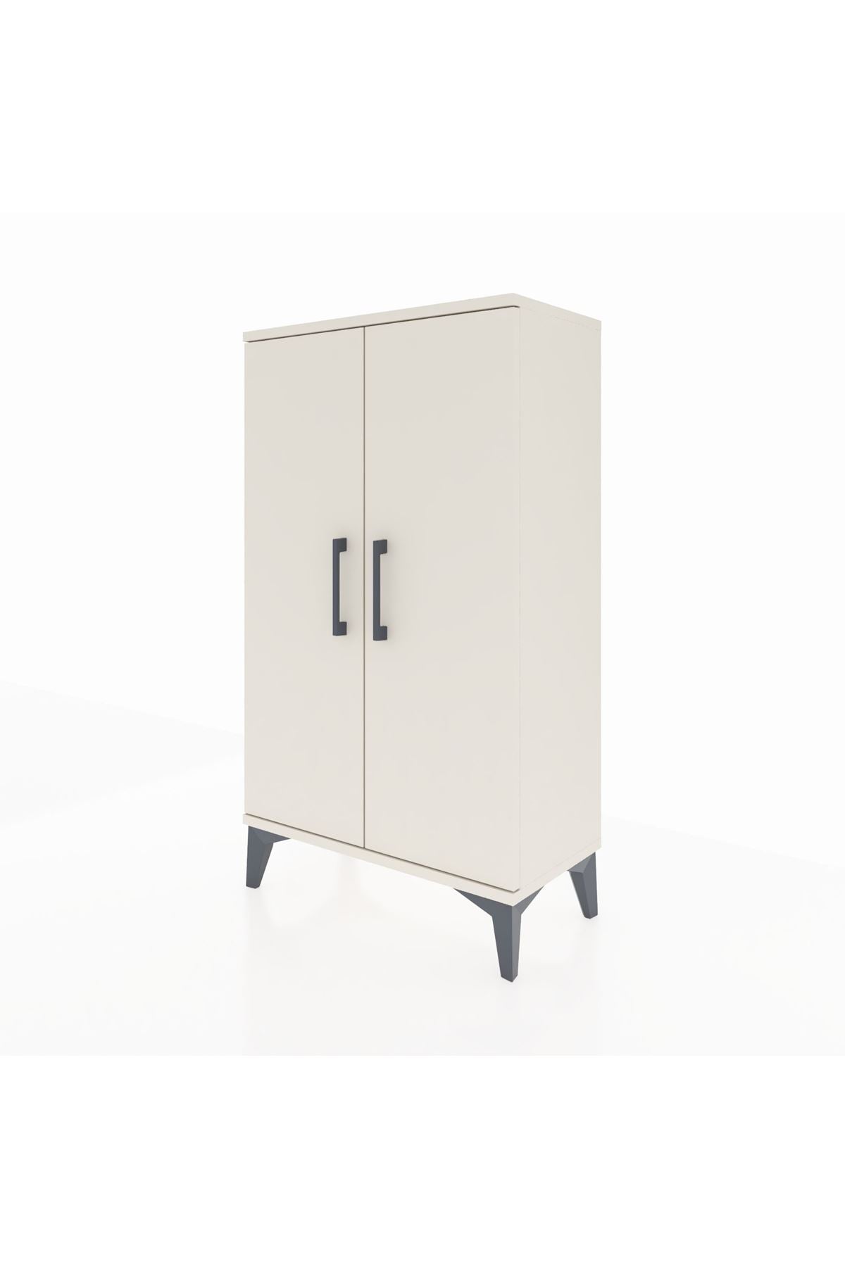 Arges Komodin 2 Raflı 2 Kapaklı 60x30x106 - S15M003V1A