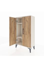 Arges Komodin 2 Raflı 2 Kapaklı 60x30x106 - S15M003V3A