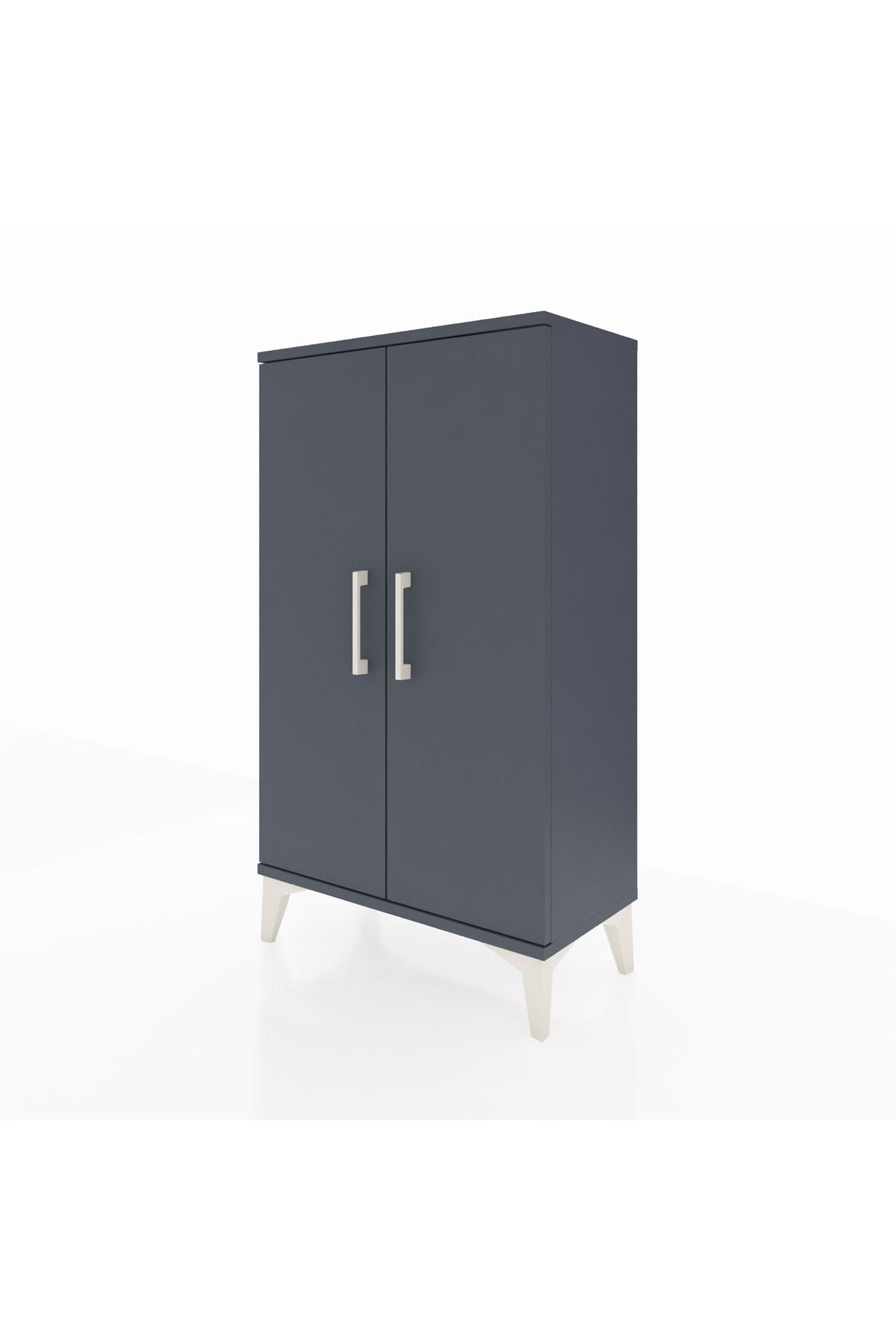 Arges Komodin 2 Raflı 2 Kapaklı 60x30x106 - S15M003V5A