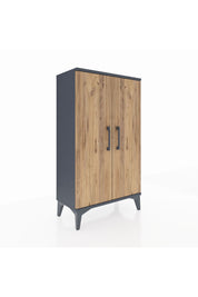 Arges Komodin 2 Raflı 2 Kapaklı 60x30x106 - S15M003V6A