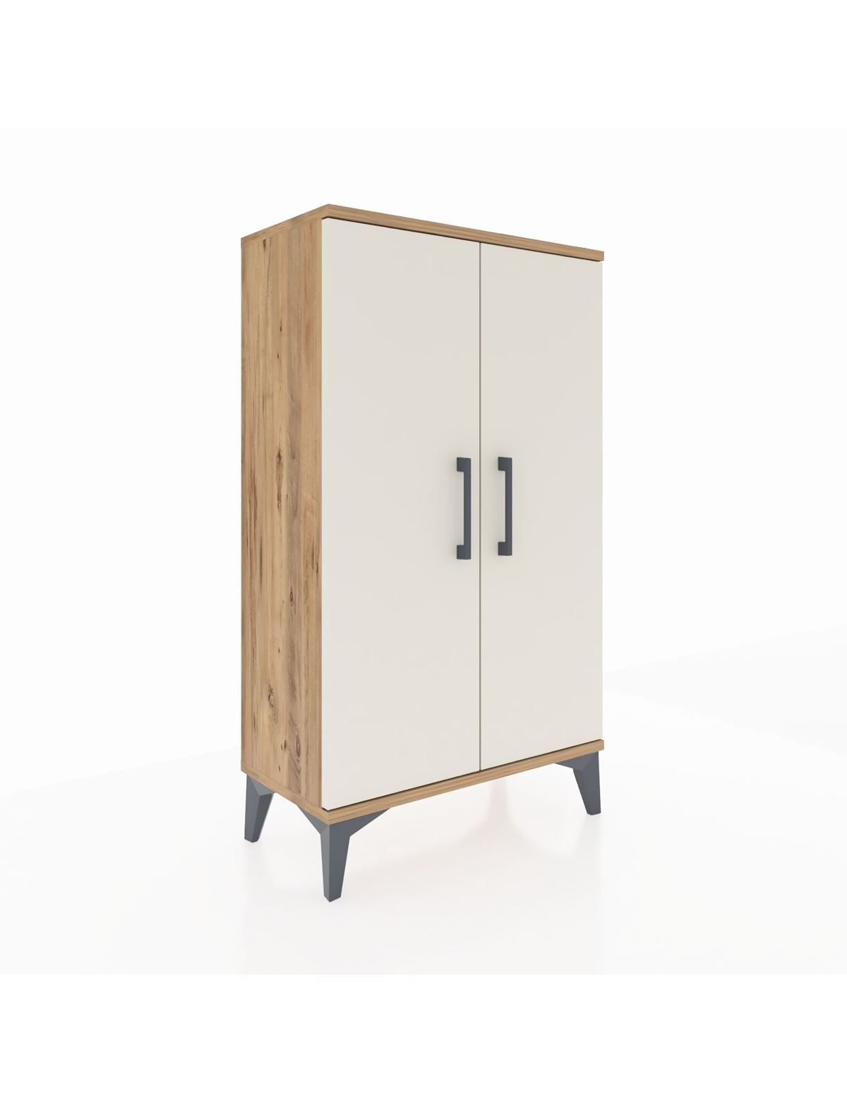 Arges Komodin 2 Raflı 2 Kapaklı 60x30x106 - S15M003V7A