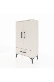 Arges Komodin 3 Raflı Tek Çekmeceli 2 Kapaklı 60x30x106 - S15M004V1A