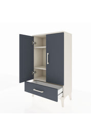 Arges Komodin 3 Raflı Tek Çekmeceli 2 Kapaklı 60x30x106 - S15M004V2A