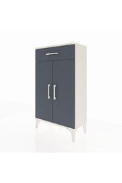 Arges Komodin 2 Raflı Tek Çekmeceli 2 Kapaklı 60x30x106 - S15M005V2A