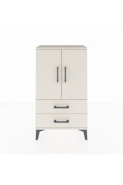 Arges Komodin 2 Raflı 2 Çekmeceli 2 Kapaklı 60x30x106 - S15M007V1A