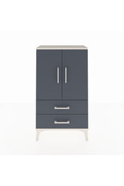 Arges Komodin 2 Raflı 2 Çekmeceli 2 Kapaklı 60x30x106 - S15M007V2A