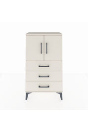 Arges Komodin 2 Raflı 3 Çekmeceli 2 Kapaklı 60x30x106 - S15M008V1A