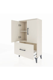 Arges Komodin 2 Raflı Tek Çekmeceli 2 Kapaklı 60x30x106 - S15M011V1A