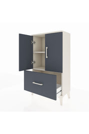 Arges Komodin 2 Raflı Tek Çekmeceli 2 Kapaklı 60x30x106 - S15M011V2A