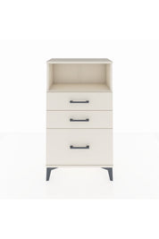 Arges Komodin Tek Raflı 3 Çekmeceli 60x30x106 - S15M014V1A