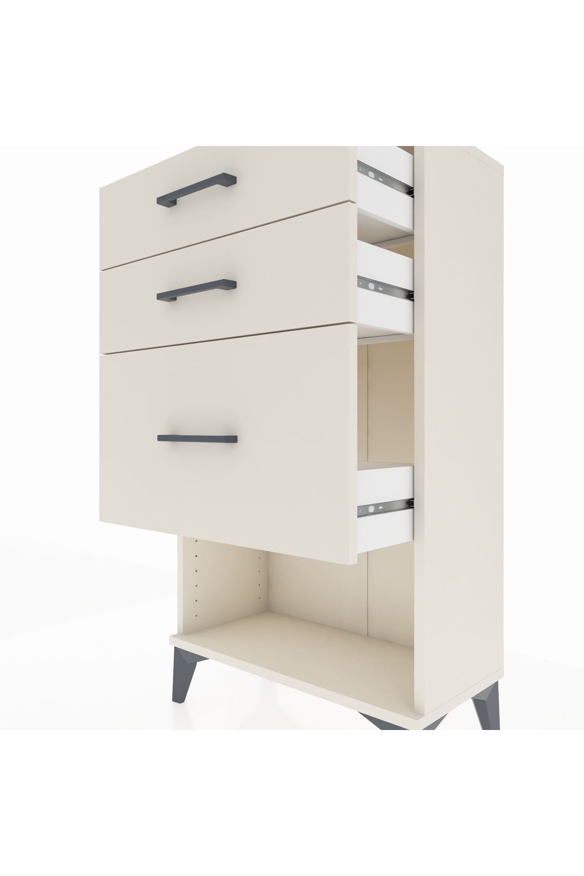Arges Komodin 3 Çekmeceli 60x30x106 - S15M016V1A