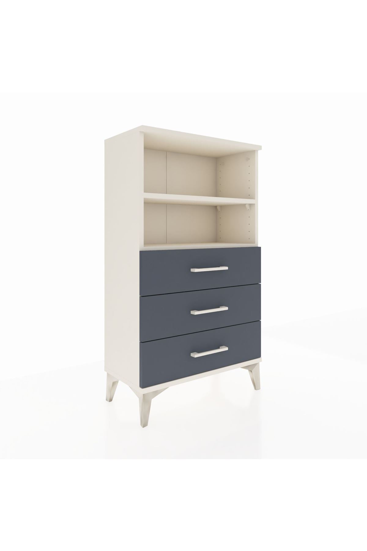 Arges Komodin 2 Raflı 3 Çekmeceli 60x30x106 - S15M017V2A