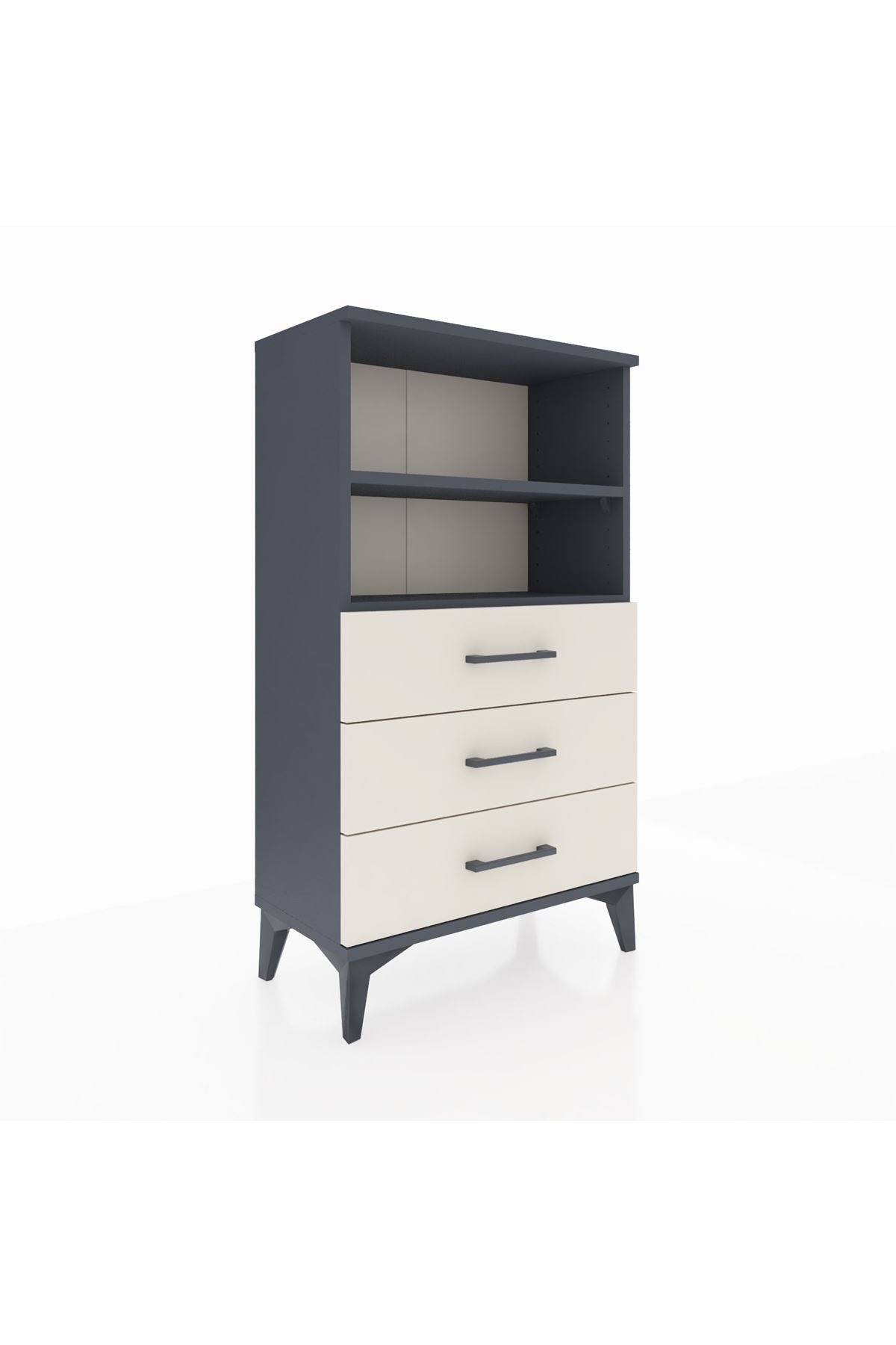 Arges Komodin 2 Raflı 3 Çekmeceli 60x30x106 - S15M017V4A