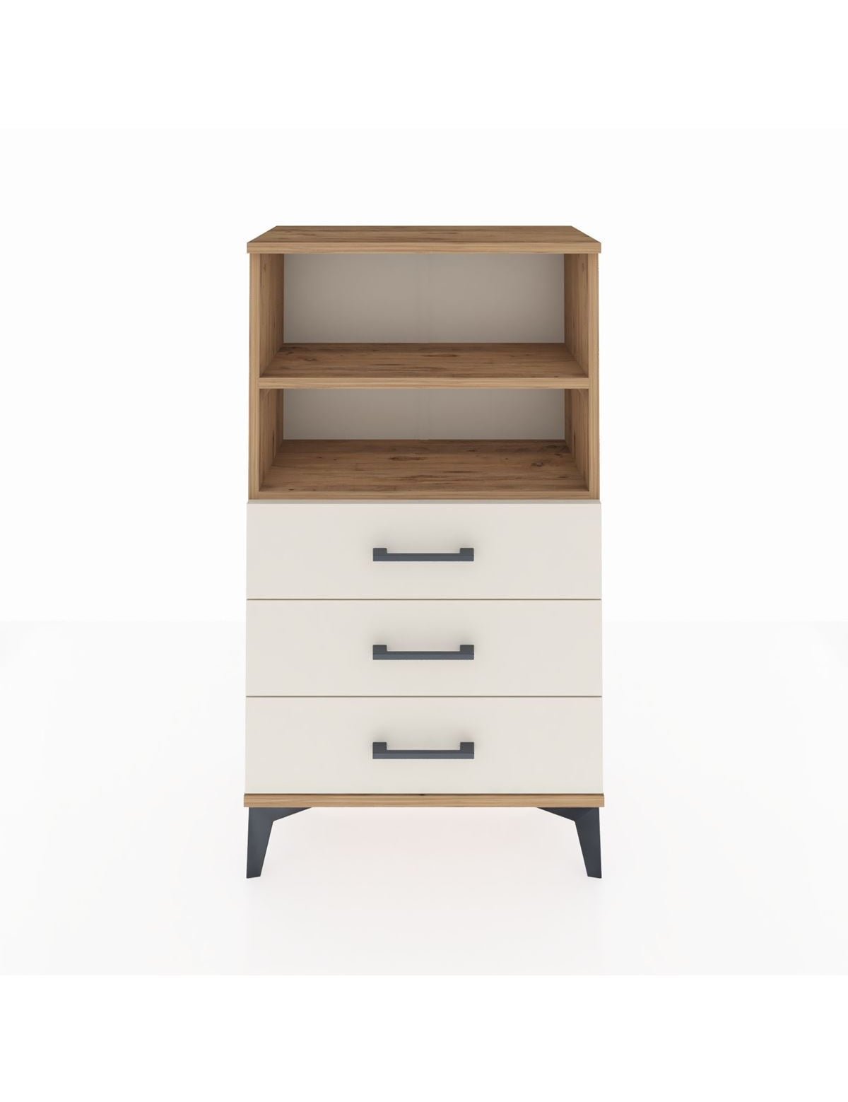 Arges Komodin 2 Raflı 3 Çekmeceli 60x30x106 - S15M017V7A