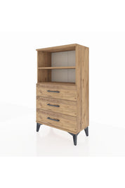 Arges Komodin 2 Raflı 3 Çekmeceli 60x30x106 - S15M017V9A