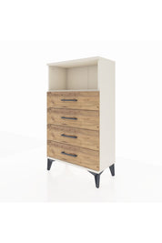 Arges Komodin Tek Raflı 4 Çekmeceli 60x30x106 - S15M018V3A