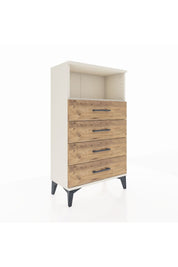 Arges Komodin Tek Raflı 4 Çekmeceli 60x30x106 - S15M018V3A