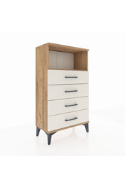 Arges Komodin Tek Raflı 4 Çekmeceli 60x30x106 - S15M018V7A