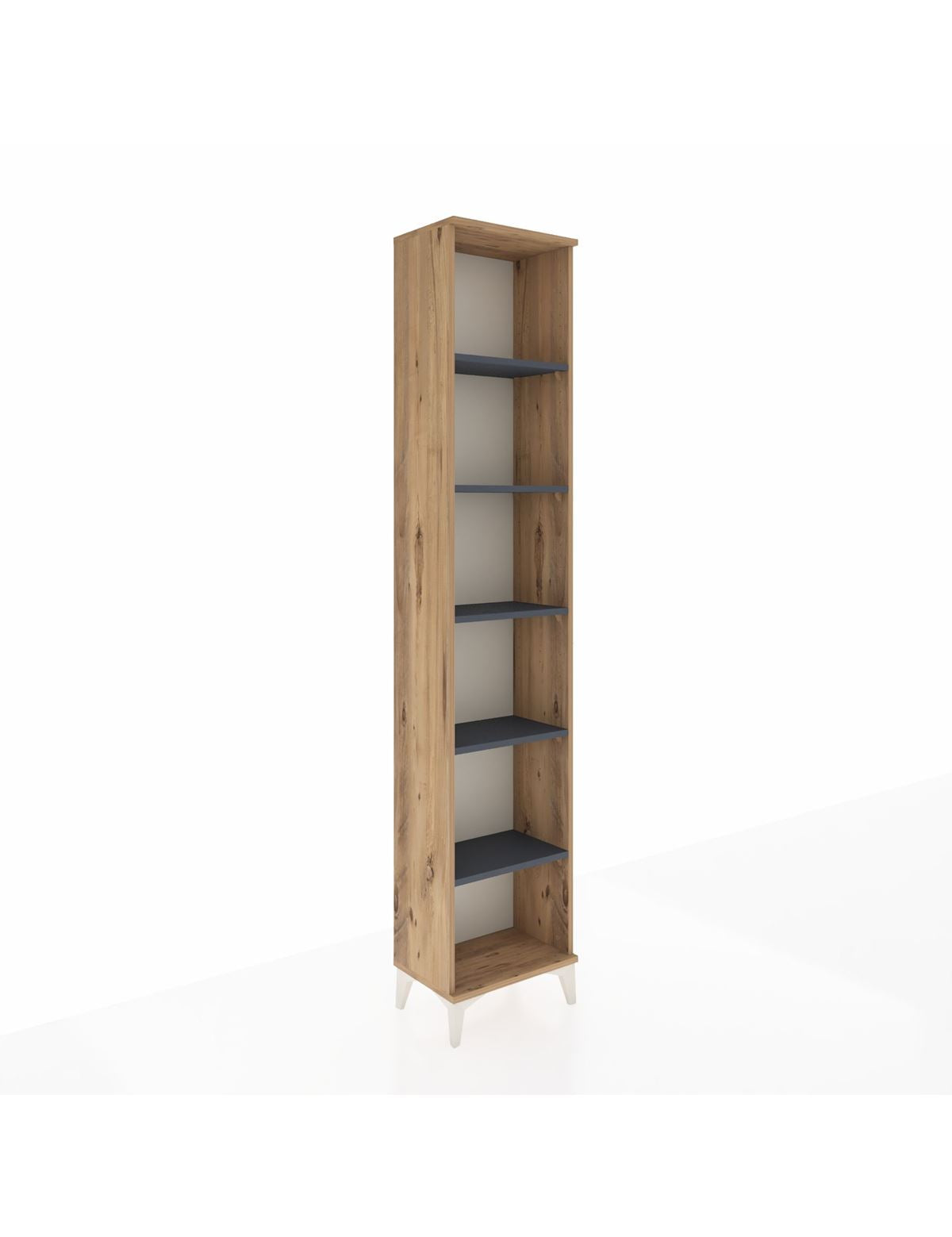 Arges Dolap 5 Raflı 44x30x221 Çam-Antrasit