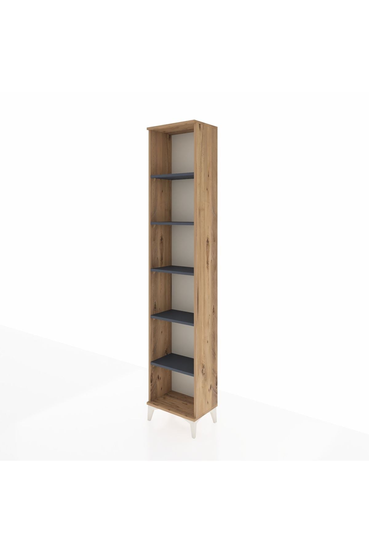 Arges Dolap 5 Raflı 44x30x221 Çam-Antrasit