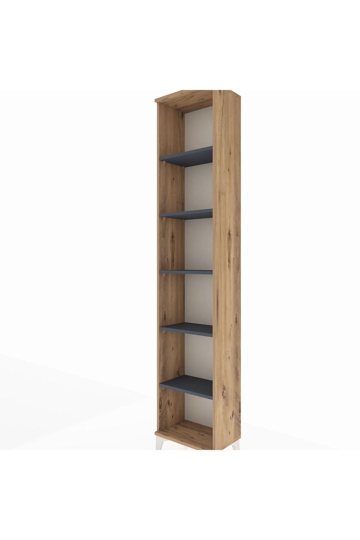 Arges Dolap 5 Raflı 44x30x221 Çam-Antrasit