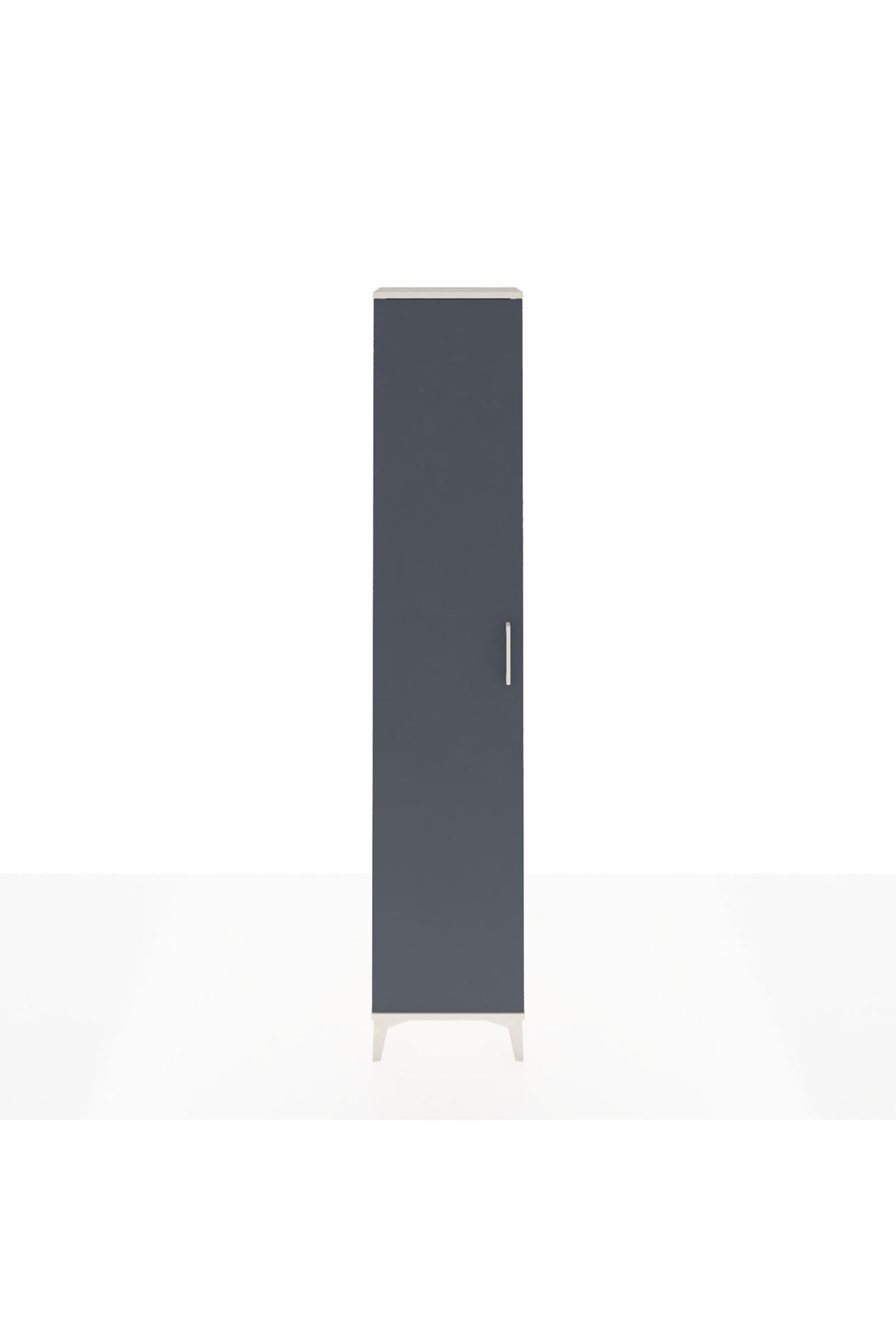 Arges Dolap 5 Raflı Tek Kapaklı 44x30x221 Aytaşı-Antrasit