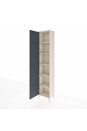 Arges Dolap 5 Raflı Tek Kapaklı 44x30x221 Aytaşı-Antrasit