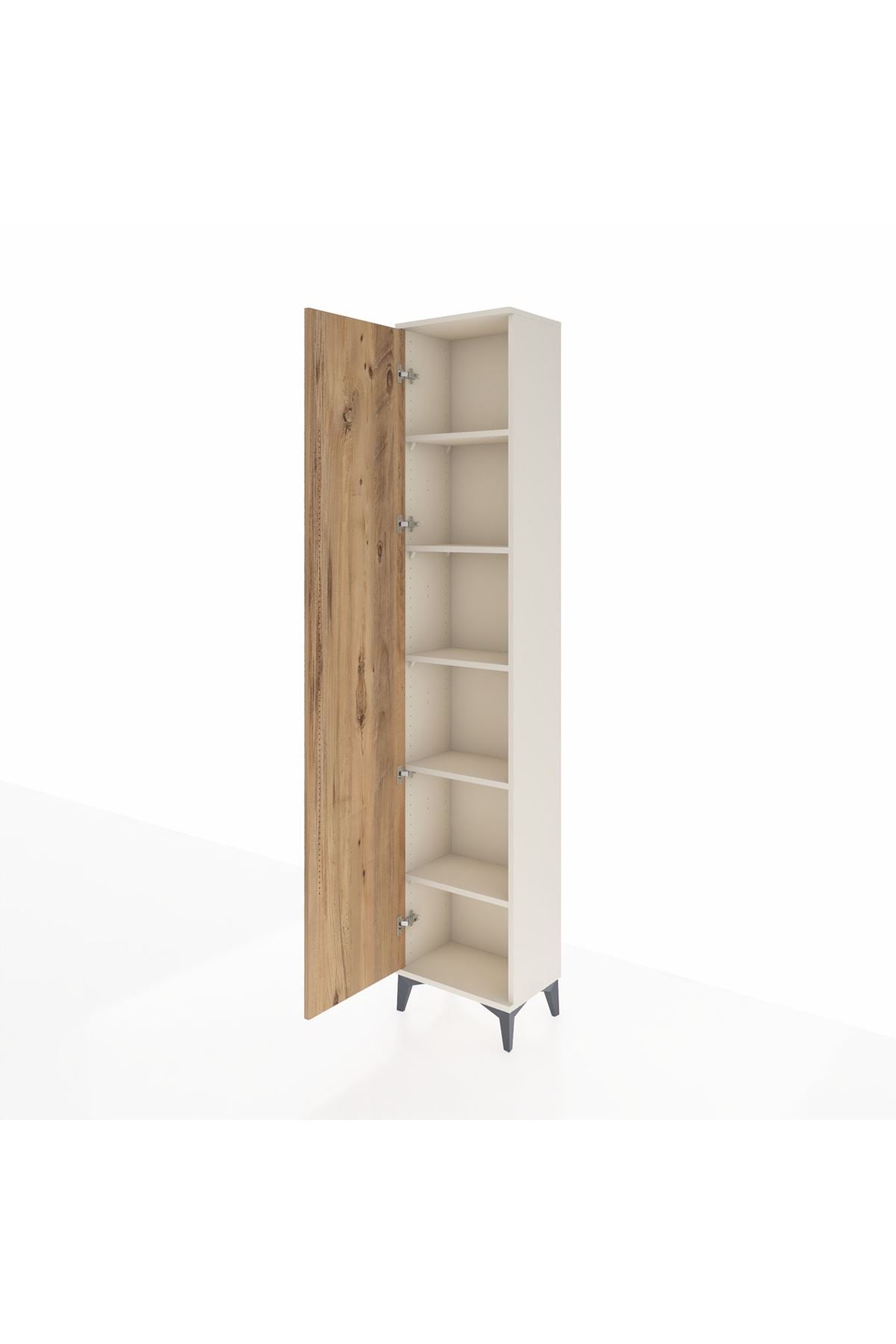 Arges Dolap 5 Raflı Tek Kapaklı 44x30x221 Aytaşı-Çam