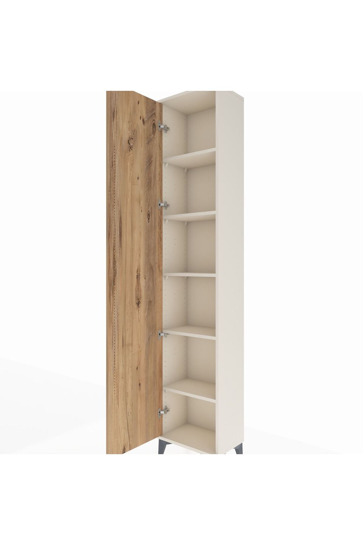 Arges Dolap 5 Raflı Tek Kapaklı 44x30x221 Aytaşı-Çam