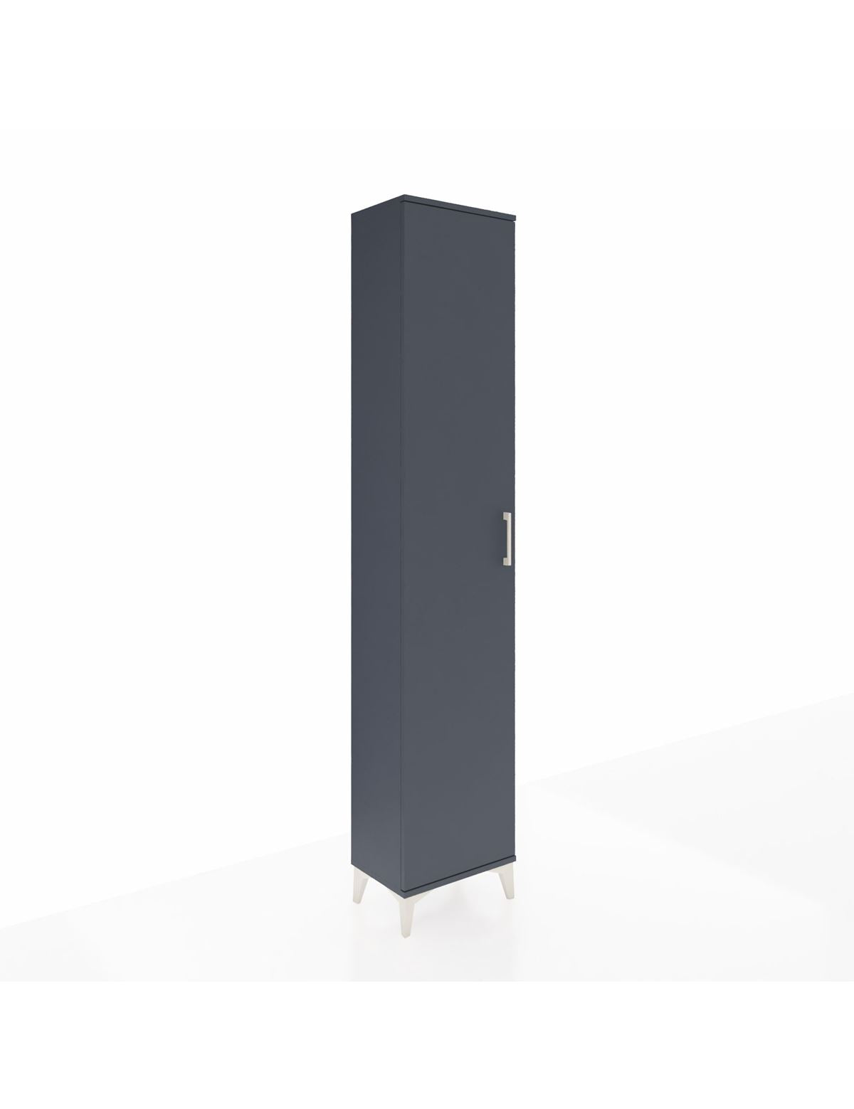 Arges Dolap 5 Raflı Tek Kapaklı 44x30x221 Antrasit-Antrasit