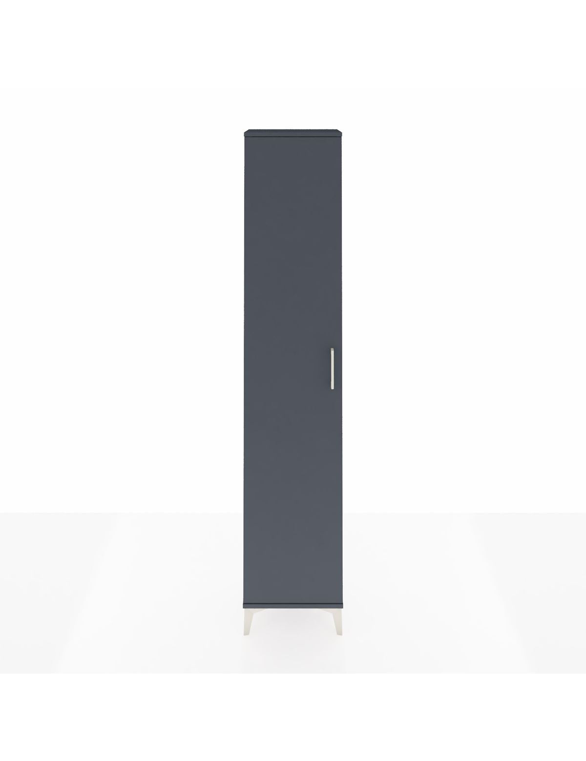 Arges Dolap 5 Raflı Tek Kapaklı 44x30x221 Antrasit-Antrasit