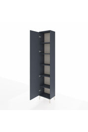 Arges Dolap 5 Raflı Tek Kapaklı 44x30x221 Antrasit-Antrasit