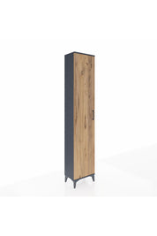 Arges Dolap 5 Raflı Tek Kapaklı 44x30x221 Antrasit-Çam