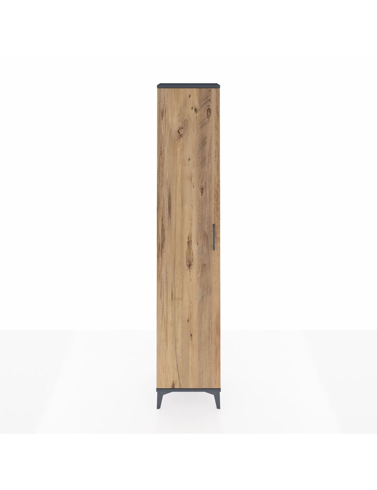 Arges Dolap 5 Raflı Tek Kapaklı 44x30x221 Antrasit-Çam