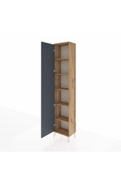 Arges Dolap 5 Raflı Tek Kapaklı 44x30x221 Çam-Antrasit