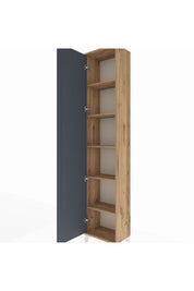 Arges Dolap 5 Raflı Tek Kapaklı 44x30x221 Çam-Antrasit