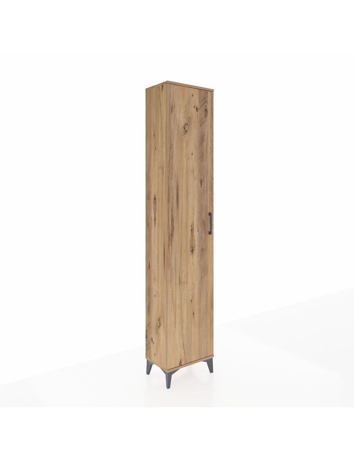 Arges Dolap 5 Raflı Tek Kapaklı 44x30x221 Çam-Çam