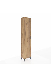 Arges Dolap 5 Raflı Tek Kapaklı 44x30x221 Çam-Çam