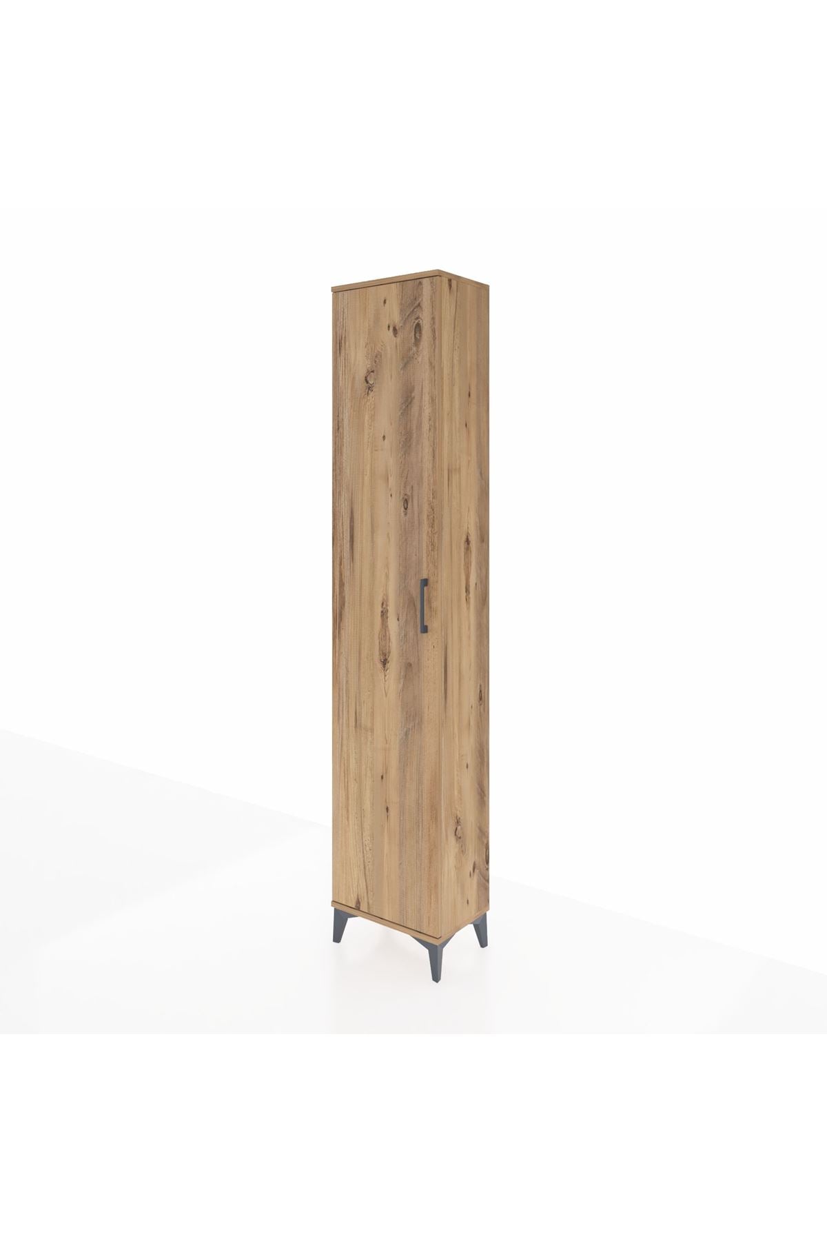 Arges Dolap 5 Raflı Tek Kapaklı 44x30x221 Çam-Çam