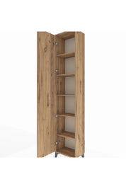 Arges Dolap 5 Raflı Tek Kapaklı 44x30x221 Çam-Çam