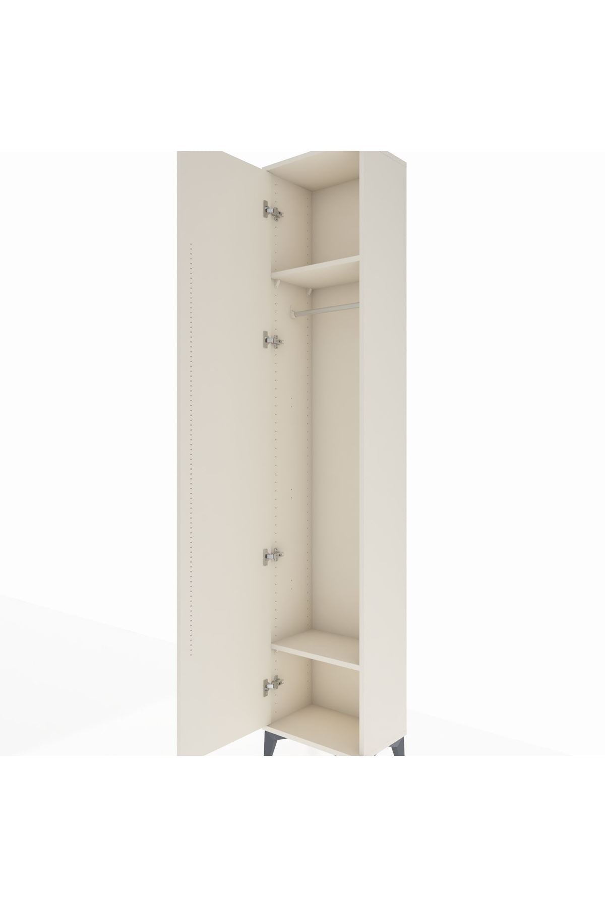 Arges Dolap 2 Raflı Tek Kapaklı Tek Askılı 44x30x221 Aytaşı-Aytaşı