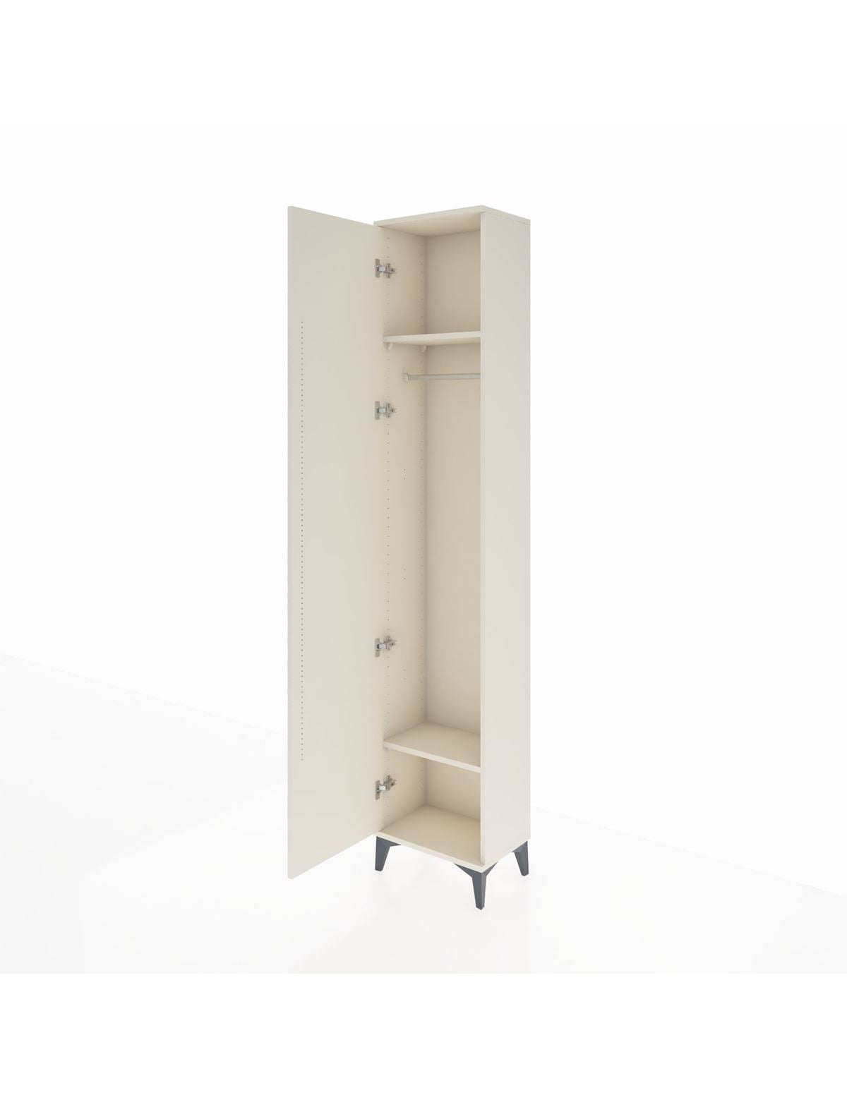 Arges Dolap 2 Raflı Tek Kapaklı Tek Askılı 44x30x221 - S28M003V1A