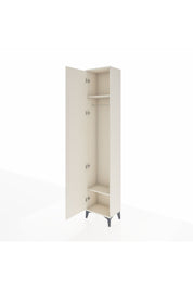 Arges Dolap 2 Raflı Tek Kapaklı Tek Askılı 44x30x221 Aytaşı-Aytaşı