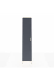 Arges Dolap 2 Raflı Tek Kapaklı Tek Askılı 44x30x221 Aytaşı-Antrasit