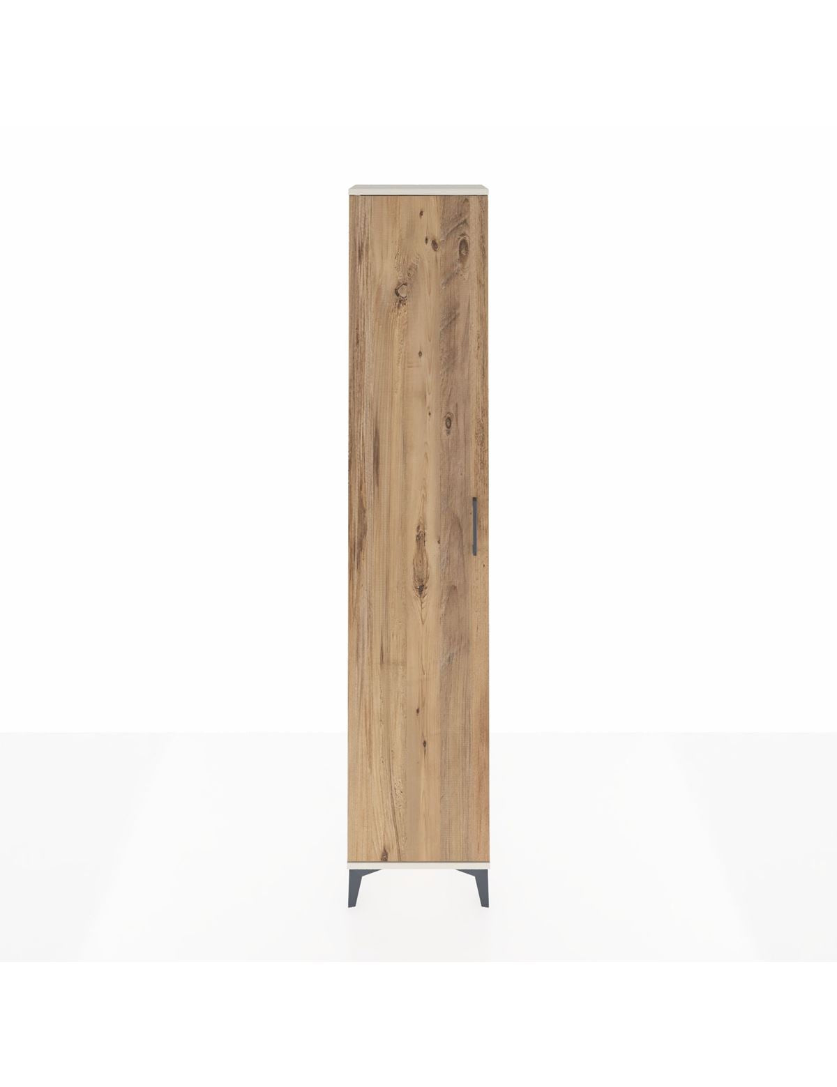 Arges Dolap 2 Raflı Tek Kapaklı Tek Askılı 44x30x221 Aytaşı-Çam