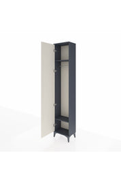 Arges Dolap 2 Raflı Tek Kapaklı Tek Askılı 44x30x221 Antrasit-Aytaşı